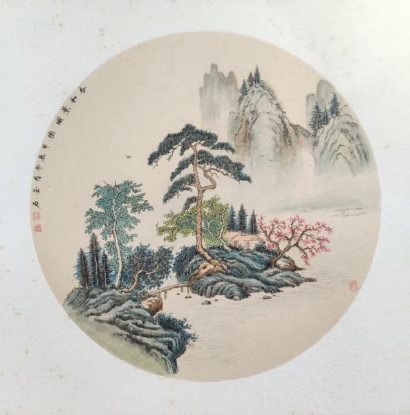 青绿圆片